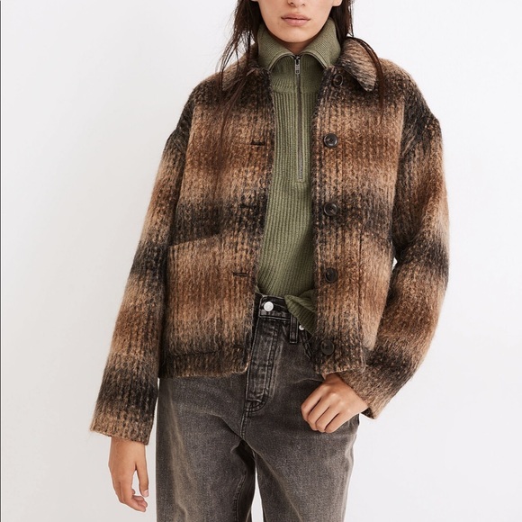 NWT- Madewell Kenwick Jacket in Plaid - Size Medium - Picture 1 of 11